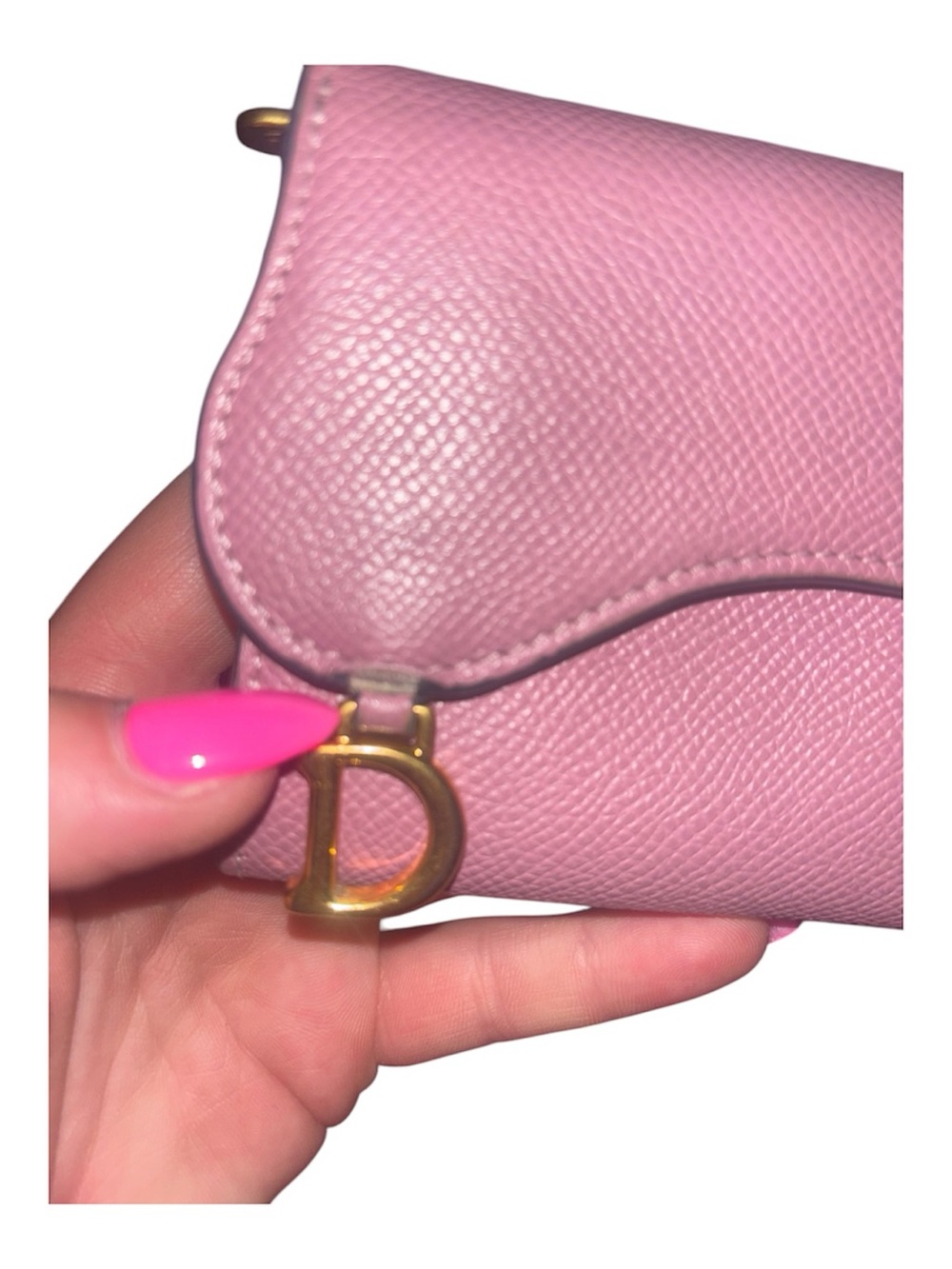 DIOR Saddle Lotus wallet (Lavender Goat Skin) - Picture 3 of 12